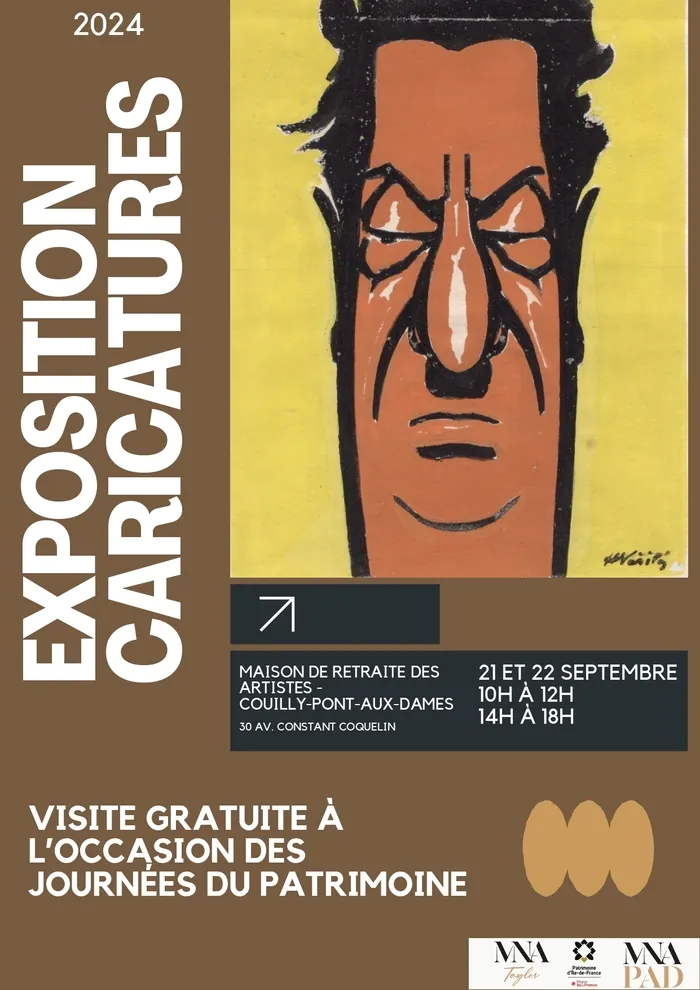 Exposition Les Caricatures dans le Collections du Musée des Artistes Maison de retraite des artistes Couilly-Pont-aux-Dames