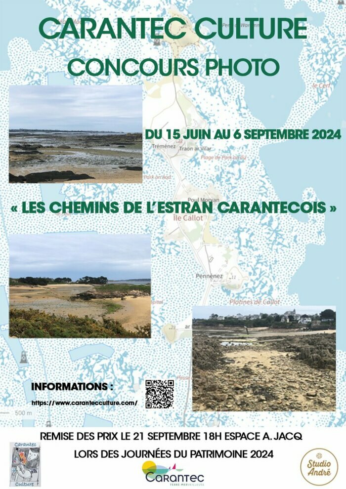 Association Carantec Culture – Exposition des photos du concours : « les Chemins de l’Estran Carantecois ». Médiathèque de Carantec Carantec