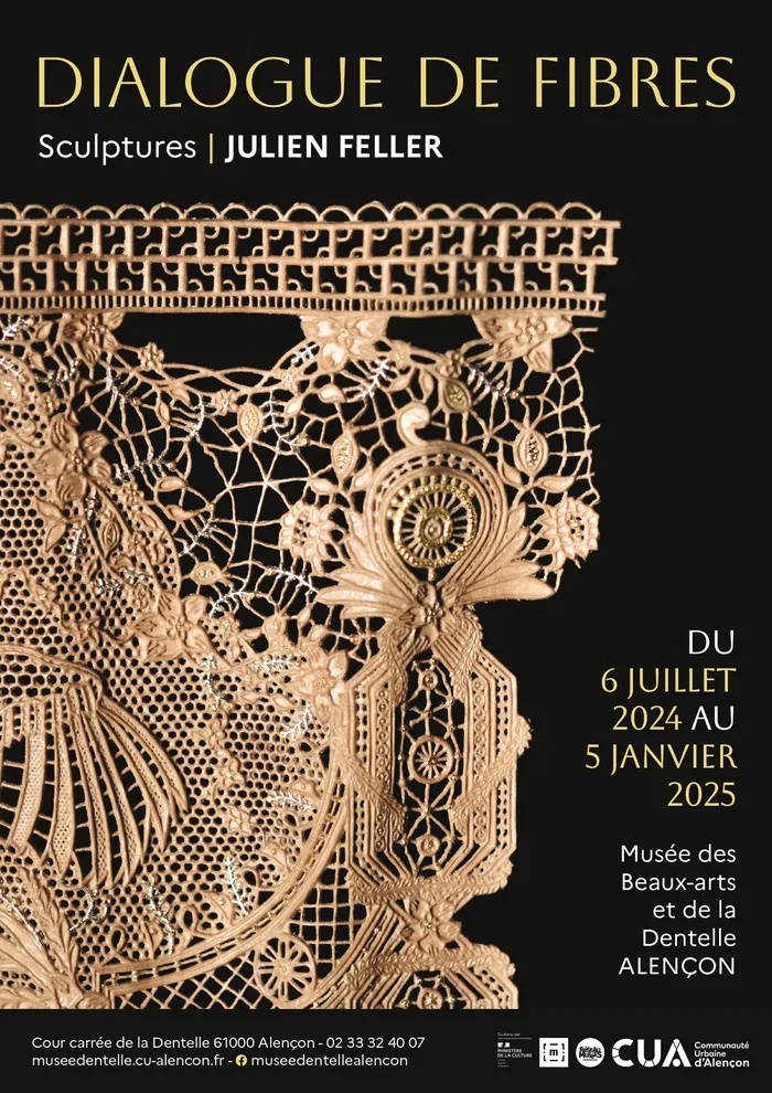 Visite guidée de l’exposition : Dialogue de fibres. Sculptures de Julien Feller Musée des beaux-arts et de la dentelle d'Alençon Alençon