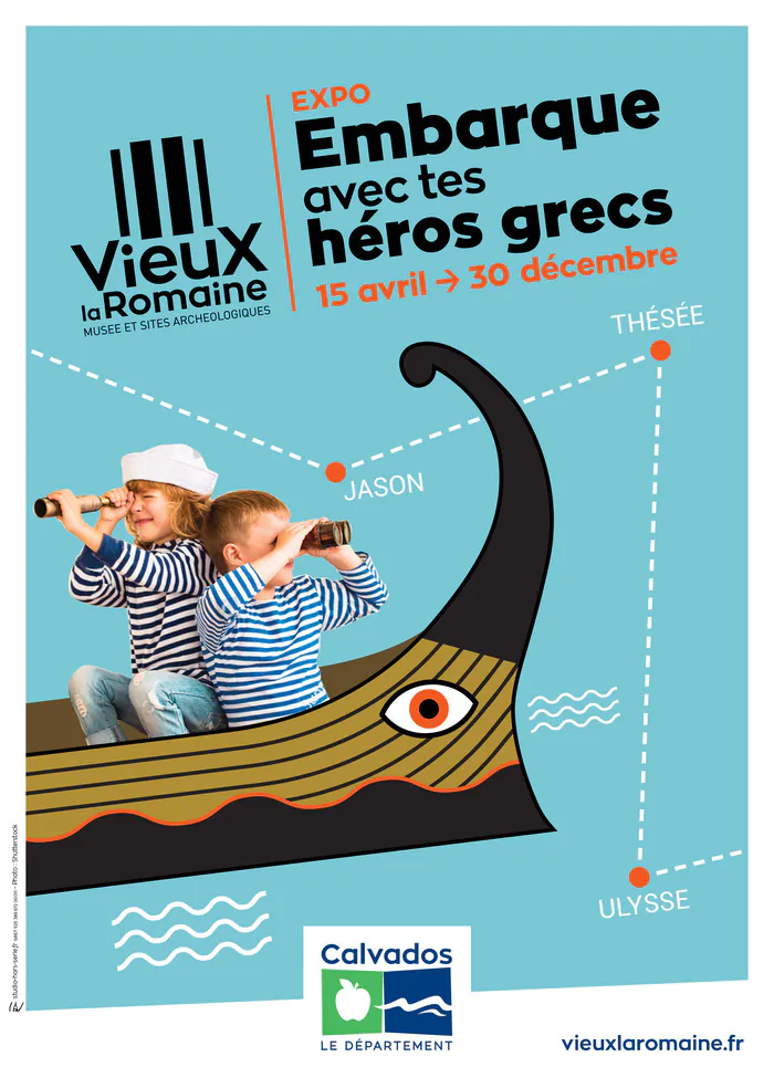 Exposition : embarque avec tes héros grecs Musée et sites archéologiques de Vieux-la-Romaine Vieux