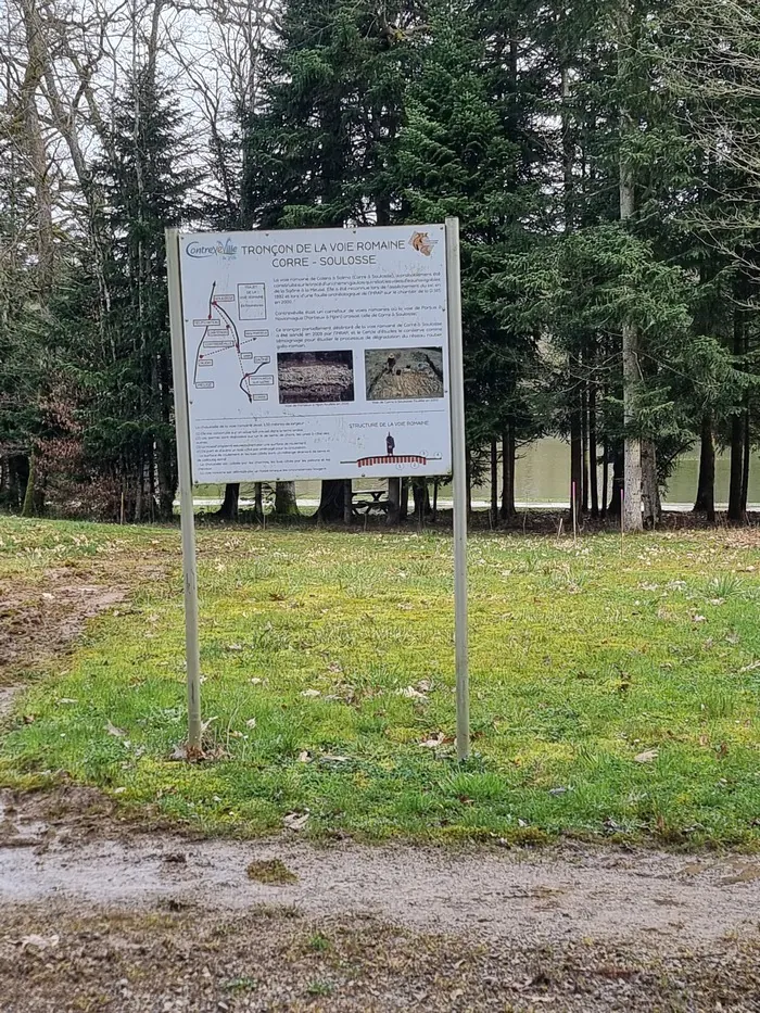 Apercevez les travaux réalisés sur des voies romaines Parking Contrexéville