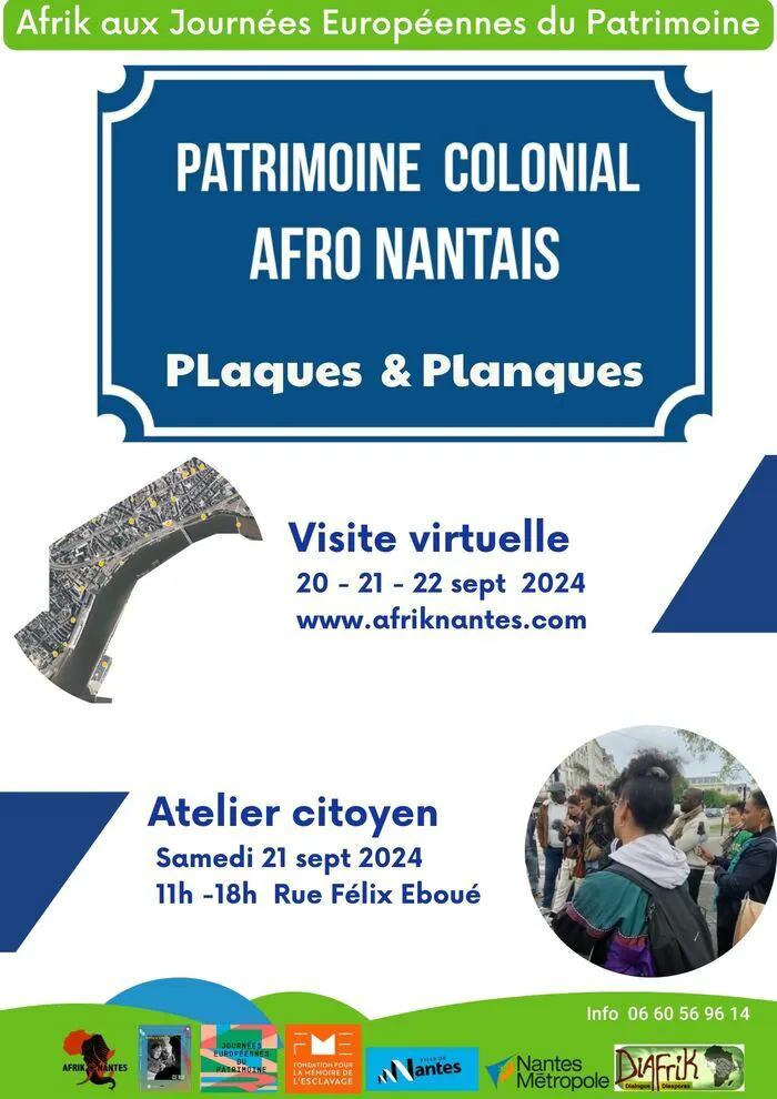 Patrimoine colonial afro nantais Rue Félix Eboué  Nantes Nantes