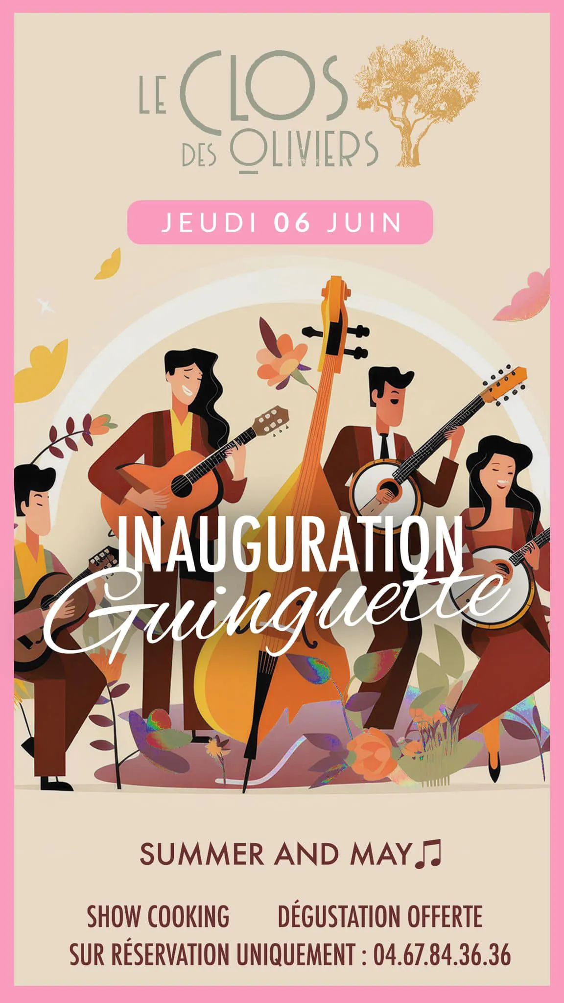 INAUGURATION DE LA GUINGUETTE DU CLOS DES OLIVIERS