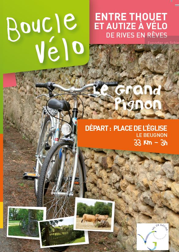 Boucle vélo Le grand Pignon Beugnon-Thireuil Nouvelle-Aquitaine