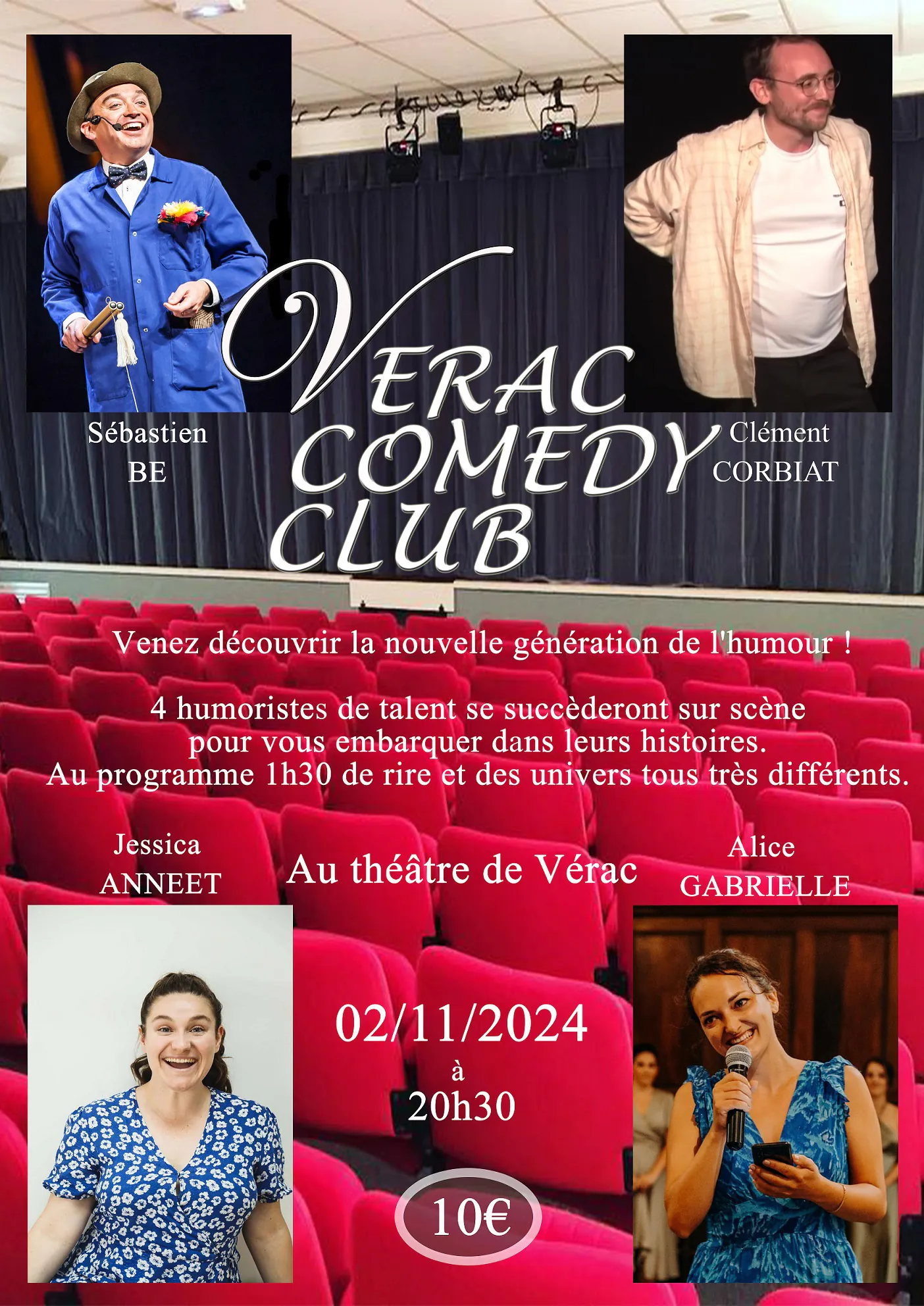 Vérac Comédie Club LA soirée à ne pas louper !".