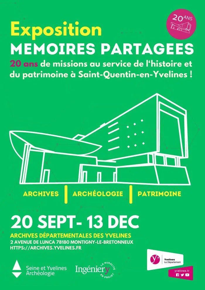 Visite libre de l’exposition « Mémoires partagées » Archives départementales des Yvelines Montigny-le-Bretonneux