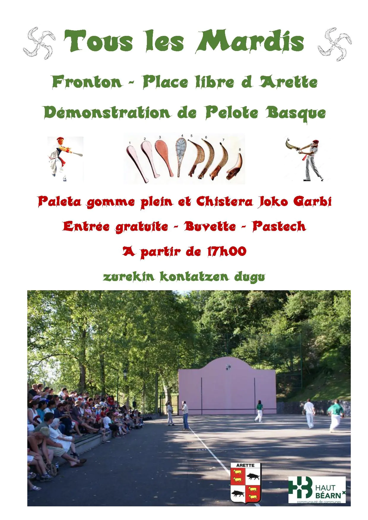 Parties de pelote basque et pastechs