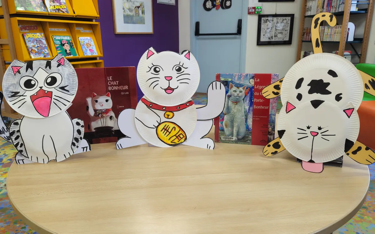 Atelier création de maneki-neko Bibliothèque André Malraux Paris