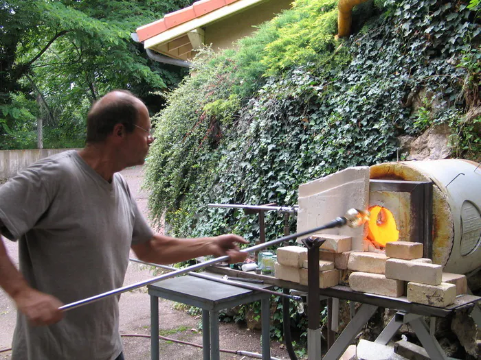 Visite guidée de l'atelier du souffleur de verre Atelier du souffleur de verre - Manoir Philip Saint-Galmier