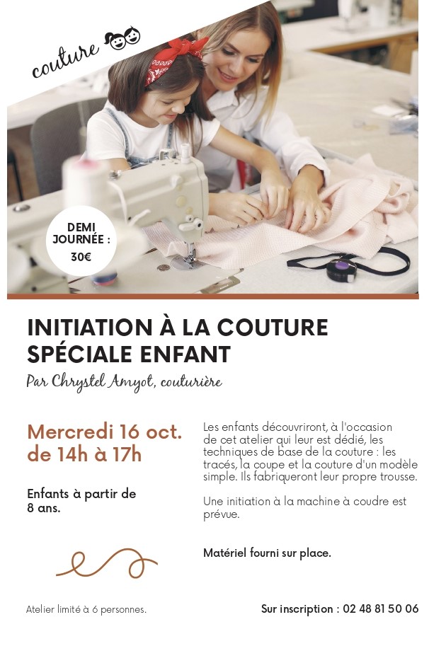 Initiation à la couture Pour les enfants