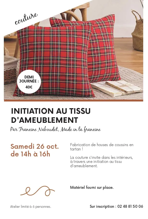 Initiation au tissu d'ameublement