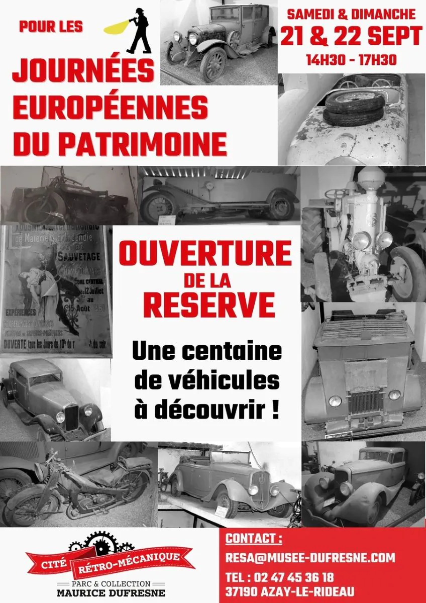 JEP Ouverture de la réserve de la Cité Rétro-Mécanique M.Dufresne