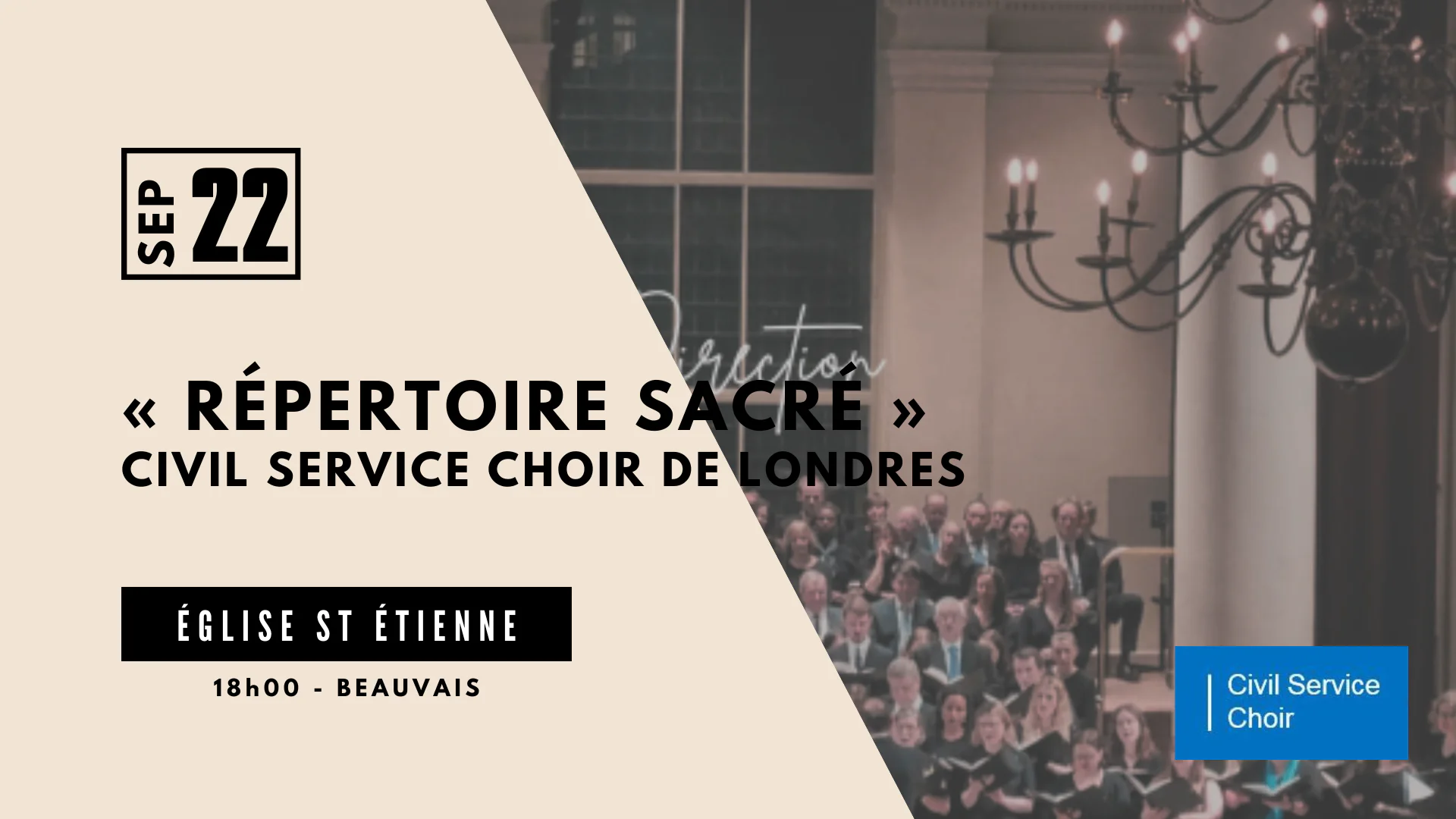 Trésors de la musique chorale anglaise Civil Service Choir de Londres