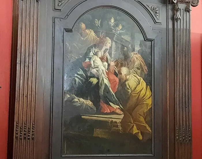 Présentation de la restauration d'un tableau Bibliothèque des Quatre-Piliers Bourges