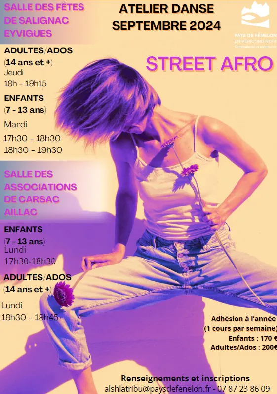 Atelier de Danse Street Afro à Carsac Enfants (7 à 13 ans)