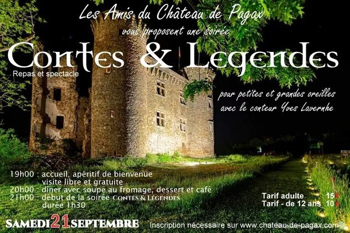 Soirée « Contes & Légendes » ! Château de Pagax Flagnac