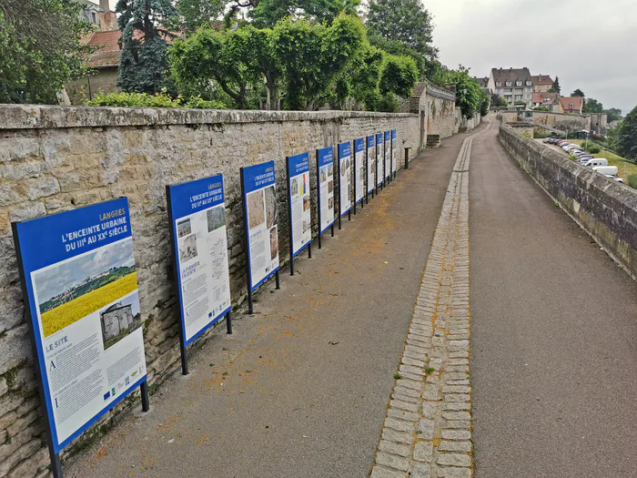 Admirez l'exposition « L'enceinte urbaine de Langres du IIIe au XXe siècle » Chemin de ronde Est Langres