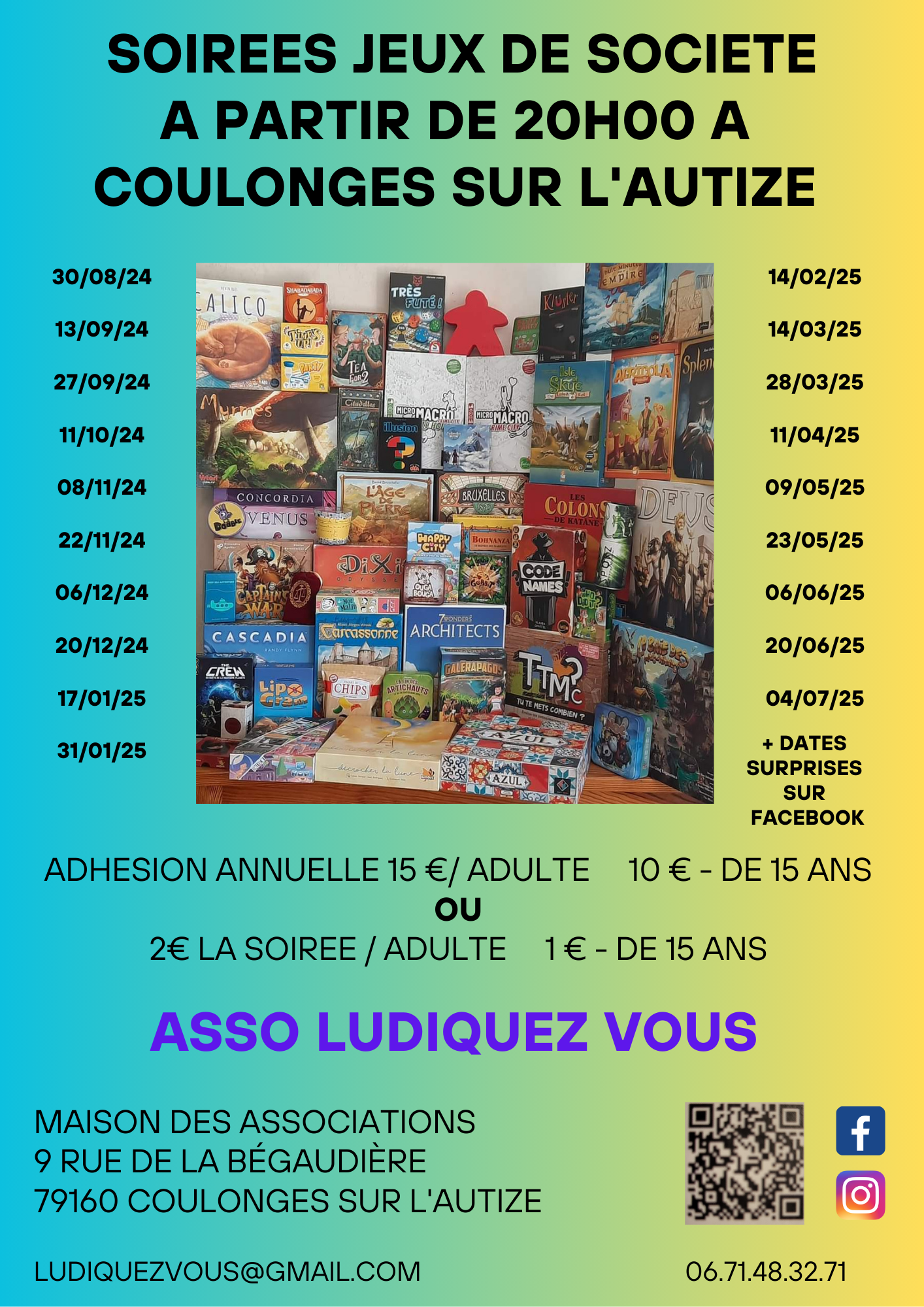 Soirée jeux de société