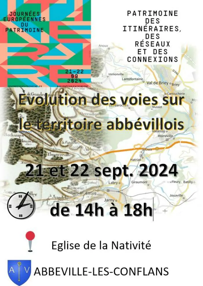 Exposition sur l'évolution des voies sur le territoire abbévillois Église de la Nativité Abbéville-lès-Conflans