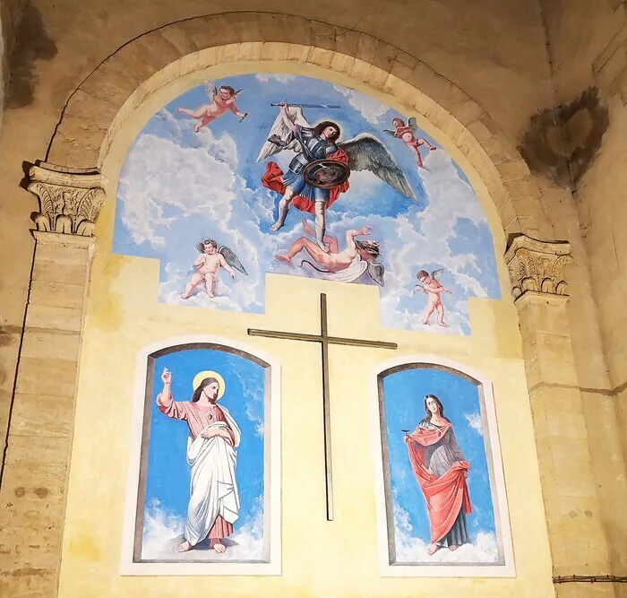 Découverte des fresques réalisées par un artiste russe Eglise Saint-Rémi Breux