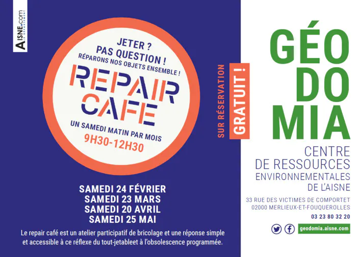 Repair Café Géodomia Géodomia Merlieux-et-Fouquerolles