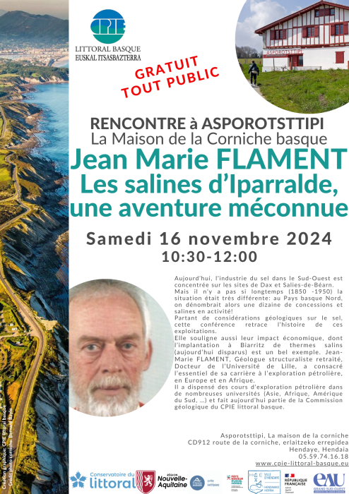 Rencontre avec Jean-Marie Flament Les salines d'Iparralde