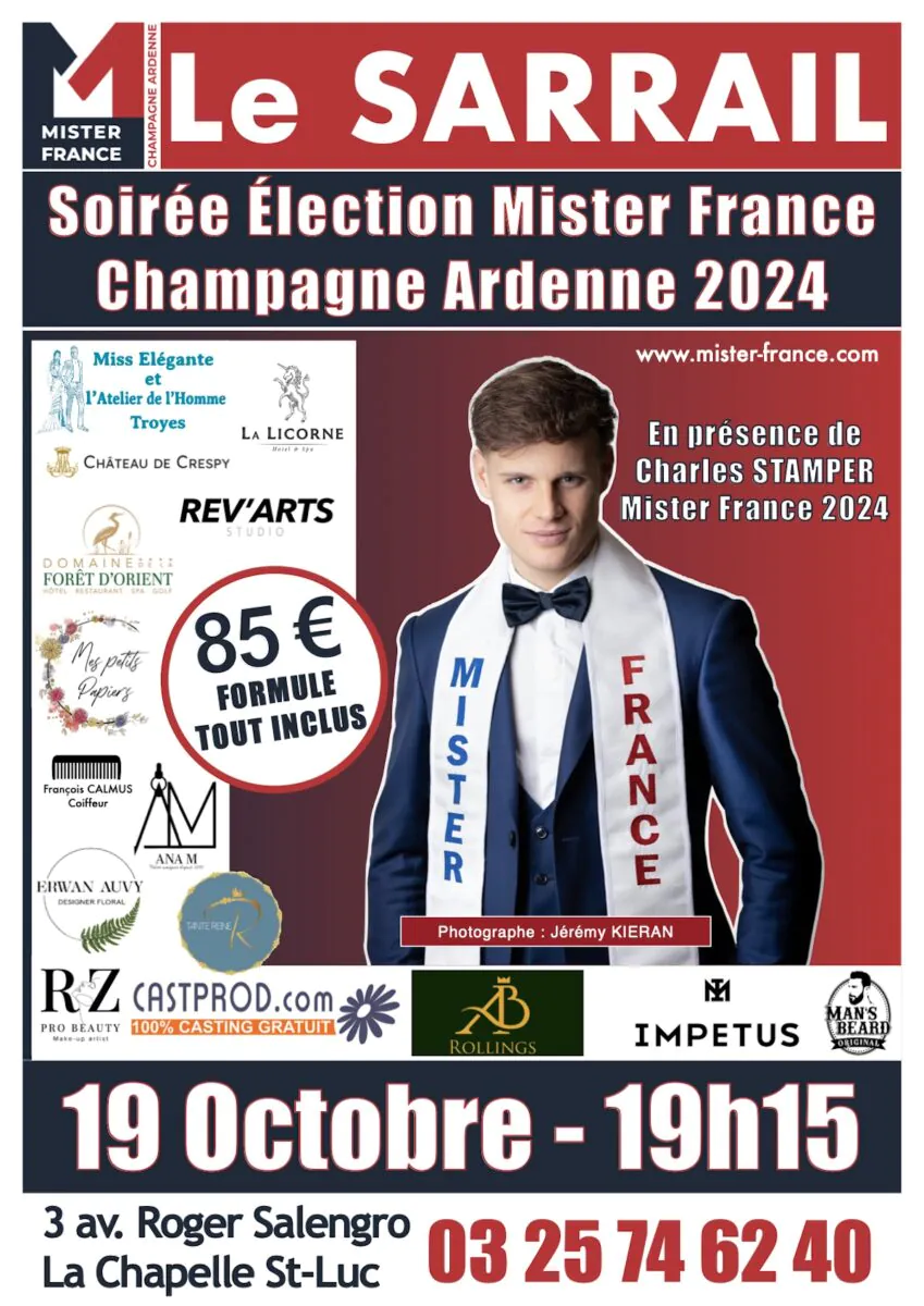 Soirée Élection Mister France Champagne Ardenne 2024