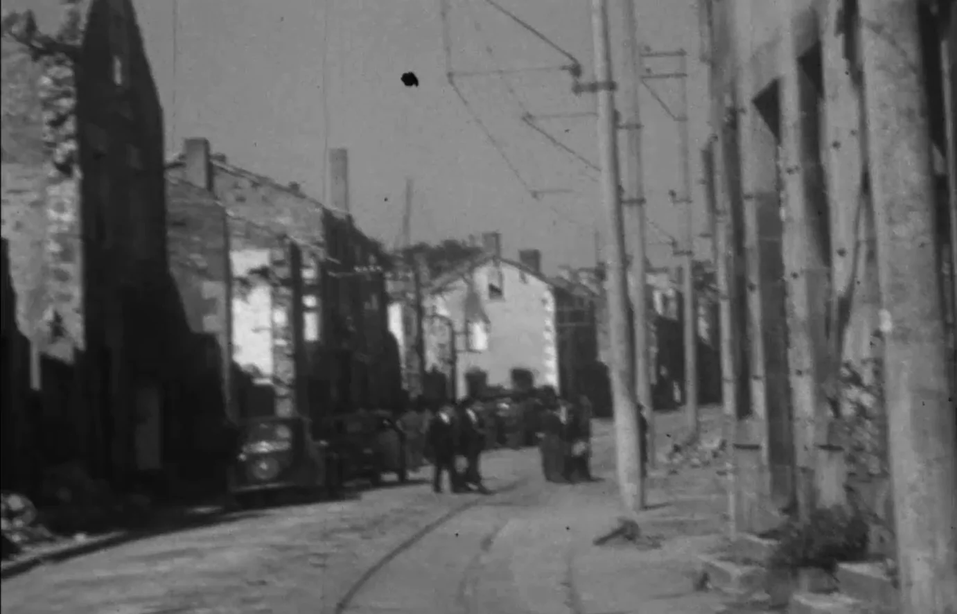 Projection d'un film d'archives Espace Noriac