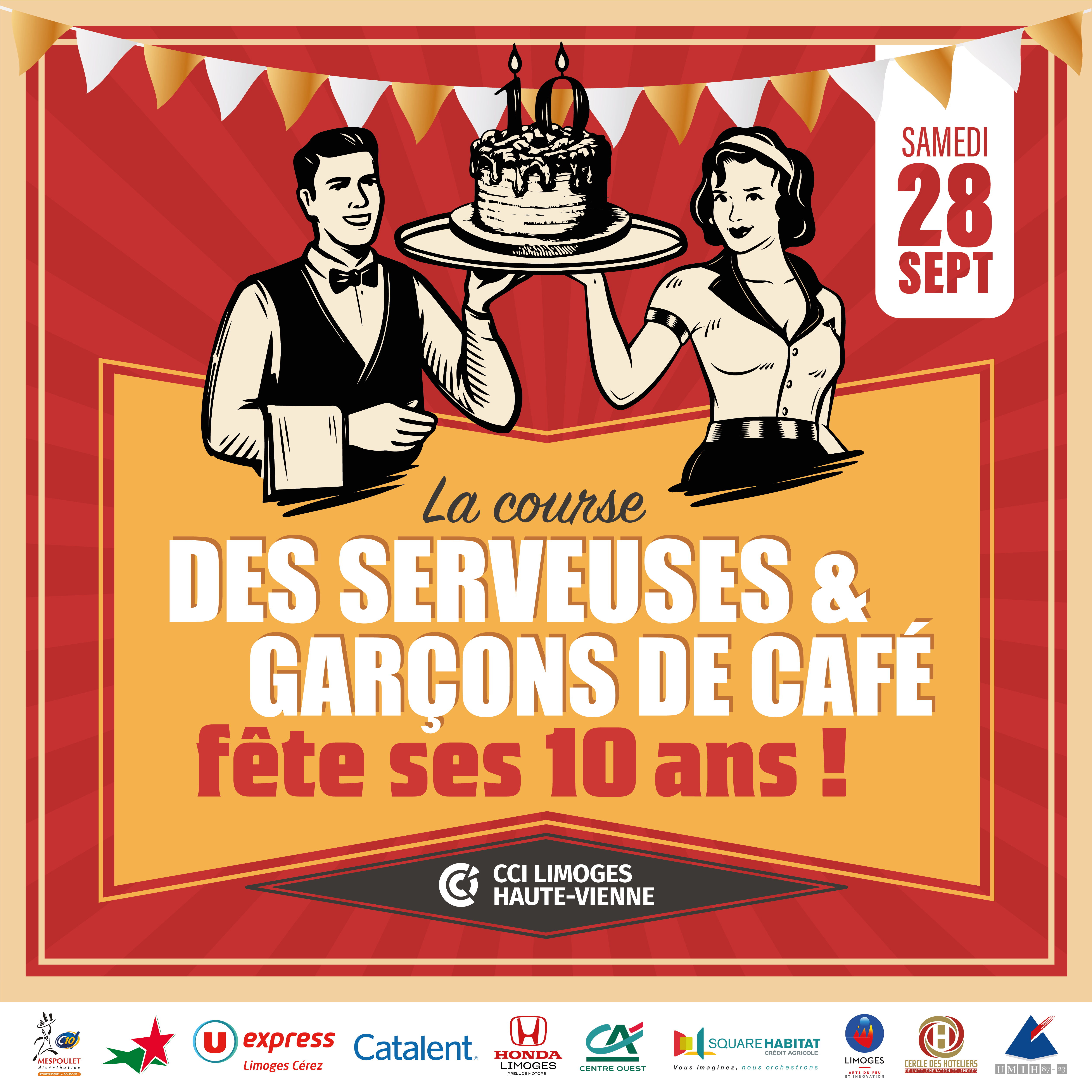 La Course nationale des Serveuses & Garçons de Café fête ses 10 ans ! Limoges