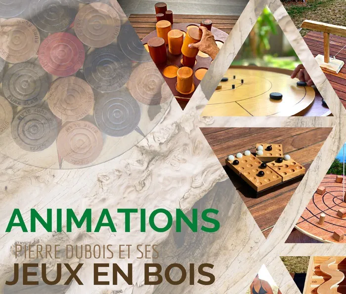 Jeux en bois à la médiathèque Médiathèque Baguett' Saint-Leu