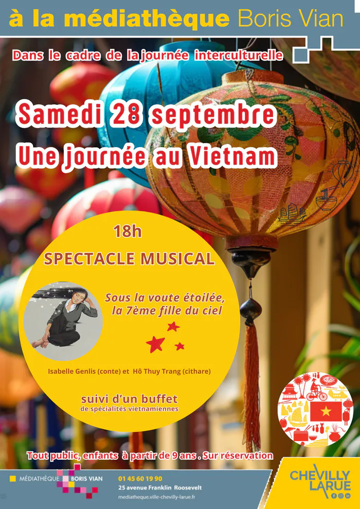 Spectacle musical (Une journée au Vietnam) Médiathèque Boris Vian Choisy-le-Roi