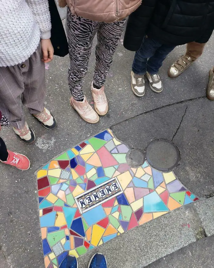 Visite Street-art à travers les pentes de la Croix-Rousse Mur des tapis Lyon