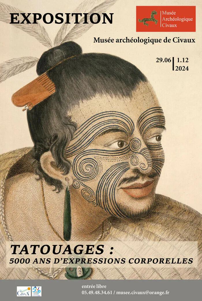 Tatouages : 5000 ans d'exressions corporelles Musée archéologique de Civaux Civaux