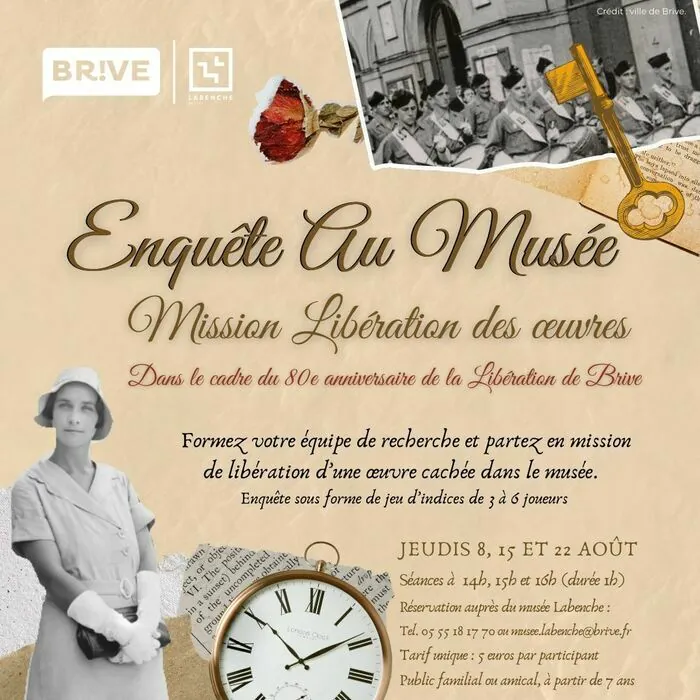 Jeu d’enquête au musée : mission libération des œuvres ! Musée Labenche Brive-la-Gaillarde