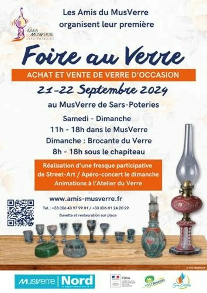 foire aux verres MusVerre Sars-Poteries