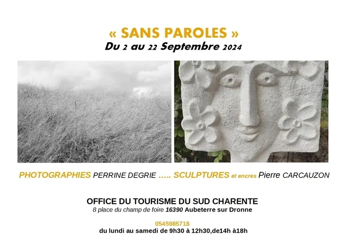 Exposition : « Sans paroles » Office de tourisme sud Charente Aubeterre Aubeterre-sur-Dronne