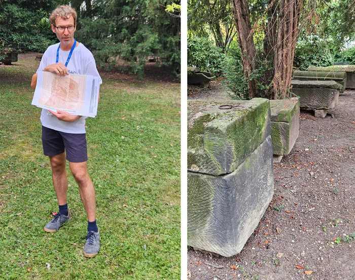 Visite archéologique : les sarcophages dans le parc du palais du Rhin Palais du Rhin - siège de la DRAC Grand Est Strasbourg