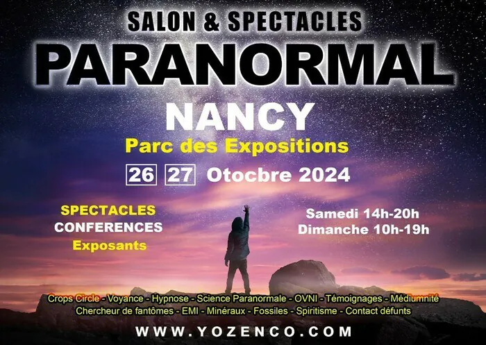 Salon du Paranormal au Parc des Expos de Nancy Parc des expositions Vandœuvre-lès-Nancy