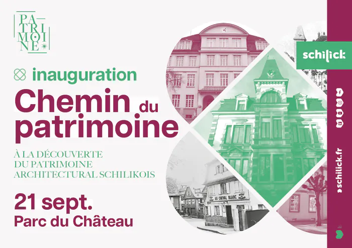 Participez à l’inauguration du chemin du patrimoine à Schiltigheim ! Parc du Château Schiltigheim