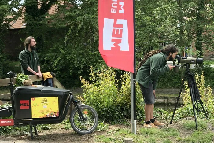 Découverte de la biodiversité des lacs avec les cyclo-nature de la MEL pavillon de chasse Villeneuve-d'Ascq