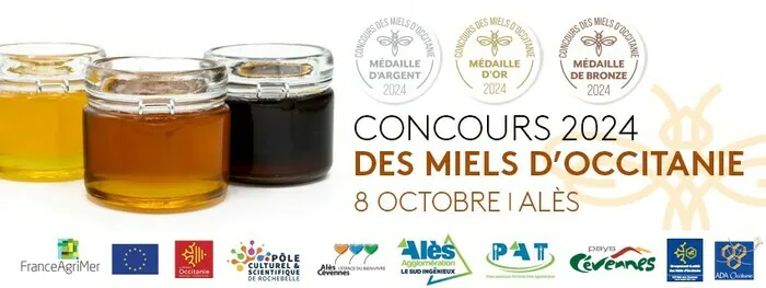 Concours des miels d'Occitanie Pôle culturel et scientifique de Rochebelle