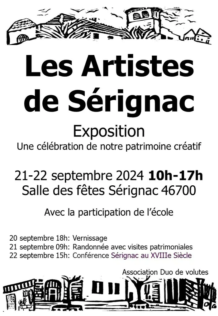 Exposition : « Les artistes de Sérignac » Salle des fêtes de Sérignac Sérignac