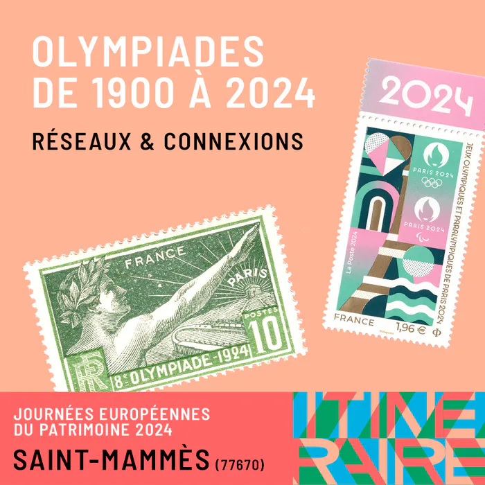 Exposition « Les timbres des Olympiades de 1900 à 2024 » Salle du conseil