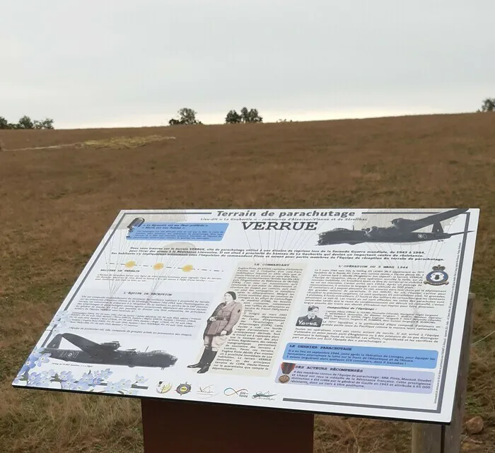 Animations sur le terrain de parachutage : « Verrue » Terrains de La Gaubertie Aixe-sur-Vienne