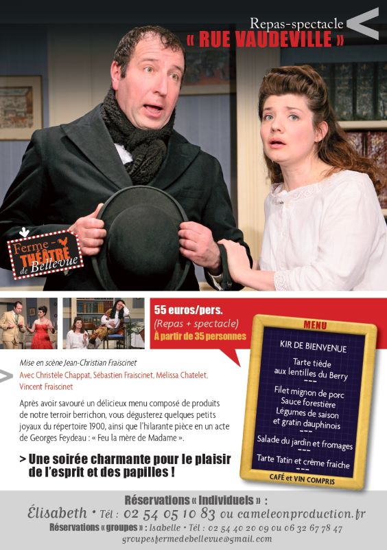 Repas-spectacle "Rue Vaudeville"