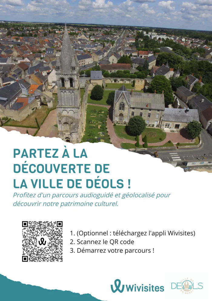 Wivisites : partez à la découverte du patrimoine remarquable de la ville Abbaye bénédictine Notre-Dame - Site clunisien Déols