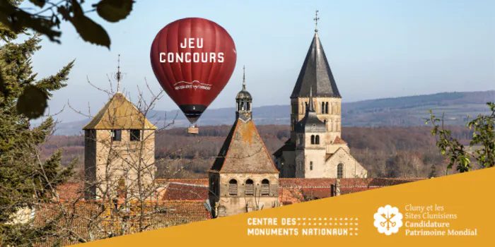 Tentez de gagner un vol en montgolfière au-dessus de l'abbaye de Cluny Abbaye de Cluny Cluny