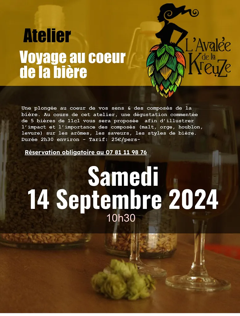 Atelier Voyage au cœur de la bière