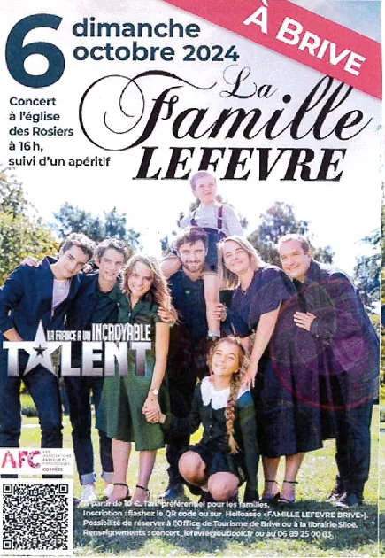 Concert: La famille Lefevre (Eglise Sacré cœur des Rosiers)