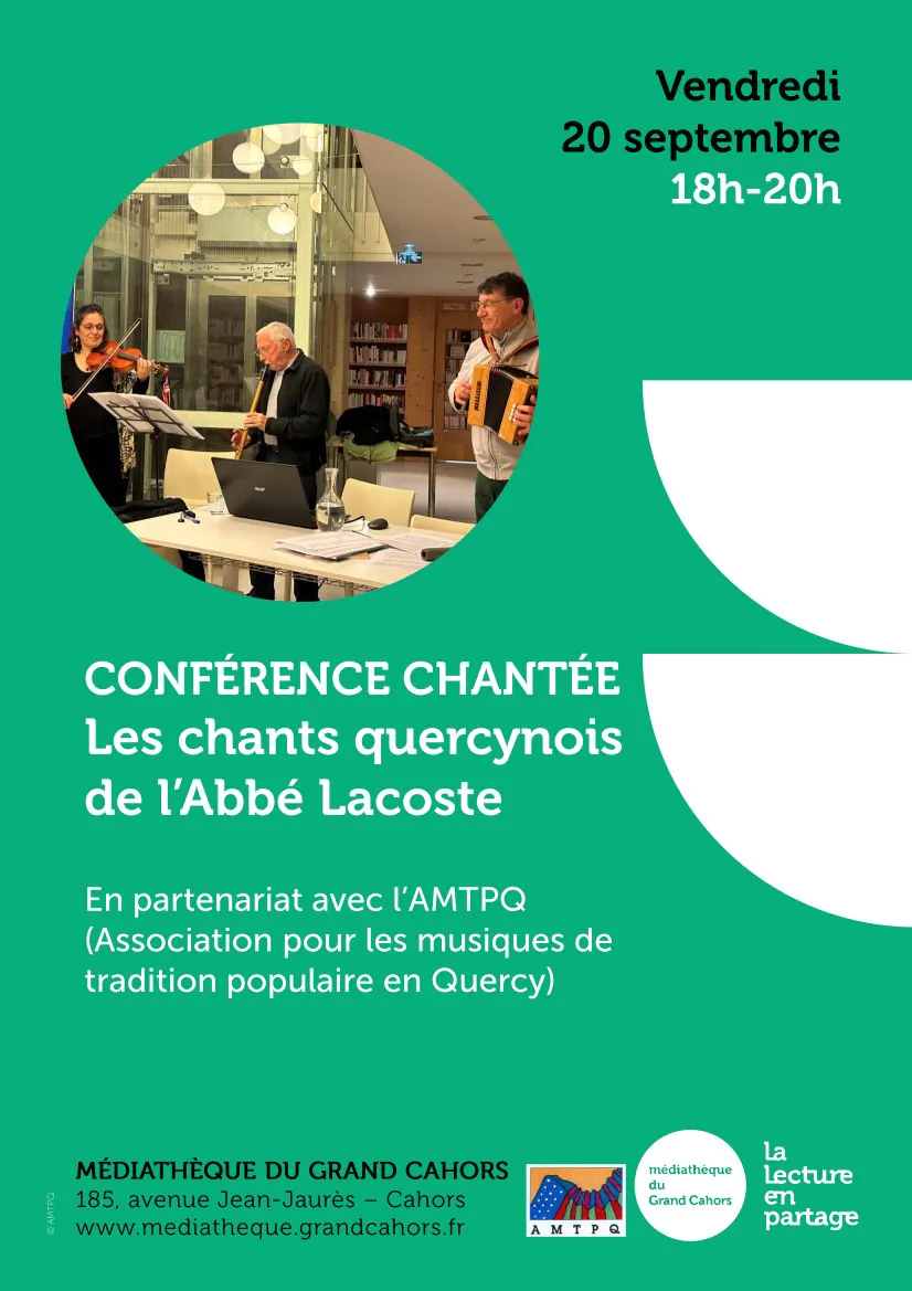 Conférence chantée les chants quercynois de l'Abbé Lacoste